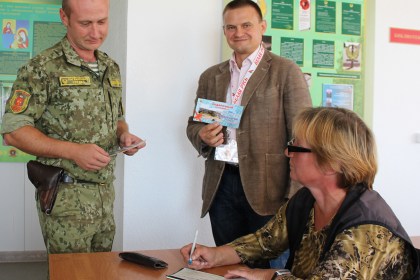 Адбылася сустрэча старшыні Кобрынскага РА РГА  “Белая Русь” Рамана Мельніка з пагранічнікамі пагранічнай заставы “Дзівін” Пінскага пагранатрада