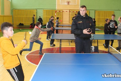 Акция «Полезные каникулы» прошла в Кобрине под эгидой Кобринского РОВД