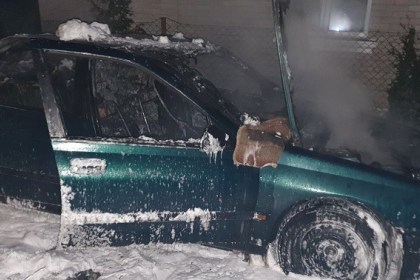 Очередное возгорание автомобиля произошло в Кобрине