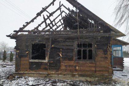Пожар в деревне Береза Кобринского района