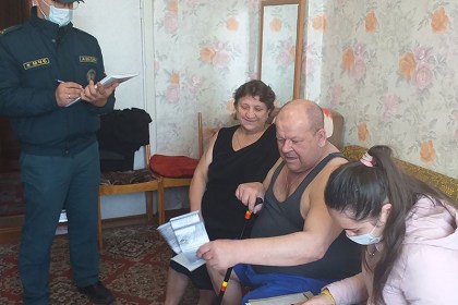 Жилой сектор под особым контролем спасателей 