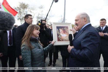 Рабочая поездка Александра Лукашенко в районы, пострадавшие от аварии на ЧАЭС