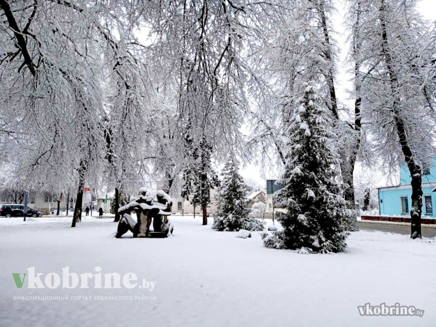 Снежные улицы Кобрина. ФОТО