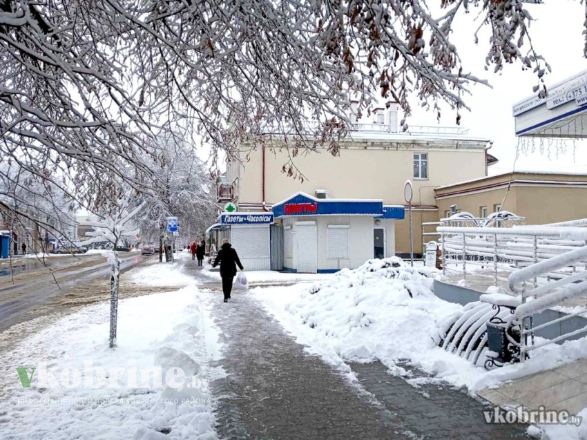 Снежные улицы Кобрина. ФОТО