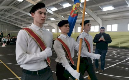 Районный смотр-конкурс знаменных групп «Будь готов» прошел в СШ №2 г. Кобрина