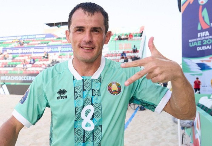 Уроженец Кобринского района Игорь Бриштель стал лучшим бомбардиром чемпионата мира 2024 по пляжному футболу