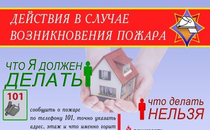 Действия в случае возникновения пожара