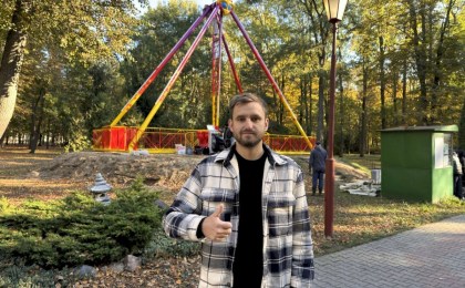 Летающая тарелка замечена в Кобринском парке им. А.В. Суворова
