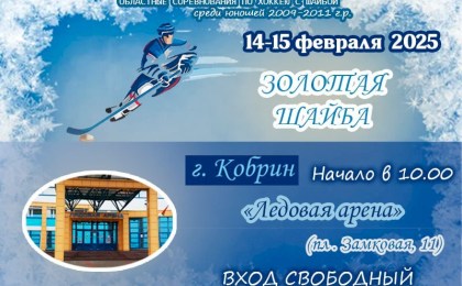 В Кобрине 14-15 февраля пройдут областные соревнования по хоккею «Золотая шайба» 