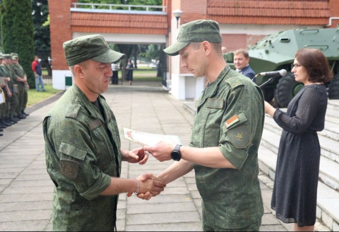 В Кобрине наградили лучших участников мобилизационных учений Брестской области