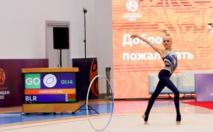 Белоруски завоевали множество наград по художественной гимнастике на III Играх стран СНГ