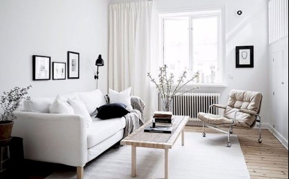 Красив не сам по себе, а в диалоге со светом и деталями. Белый цвет в интерьере