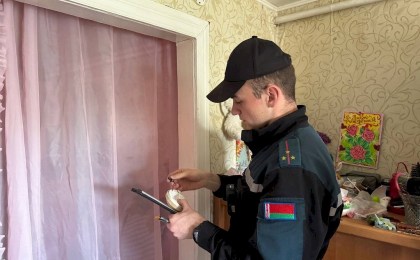 В фокусе - безопасность: кобринские спасатели посетили домовладения граждан