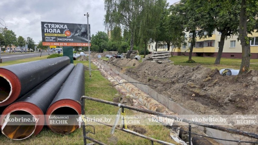 Подготовка к отопительному сезону 2026–2027: в Кобрине модернизируют тепловые сети