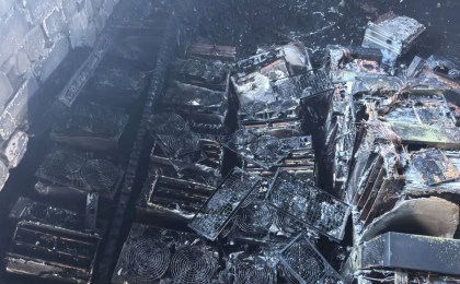Воскресный пожар в Кобрине: на Пролетарской вспыхнуло неэксплуатируемое строение